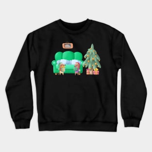 Christmas Holiday Gifts Dogs Crewneck Sweatshirt